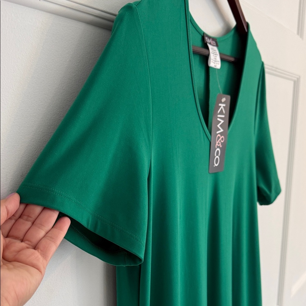 Green Short Sleeve Dress